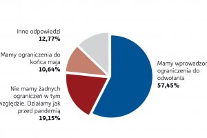 Wykres 17. Do kiedy mają państwo zamrożone/zmniejszone budżety na działania marketingowe/promocyjne oraz organizowanie spotkań z klientami?
